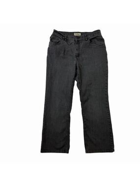 L.L. Bean Classic Fit 90’s Mom Vintage Jeans Size 14 Reg Straight Leg Charcoal
